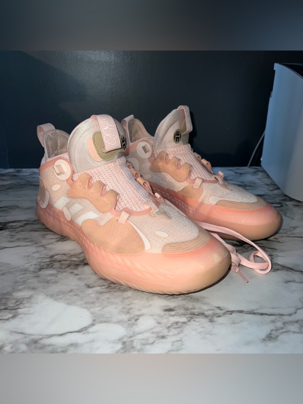 adidas Men's Pink Coral Athletic Sneakers